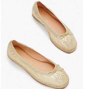 Kate Spade Gold Espadrilles (New in Box)